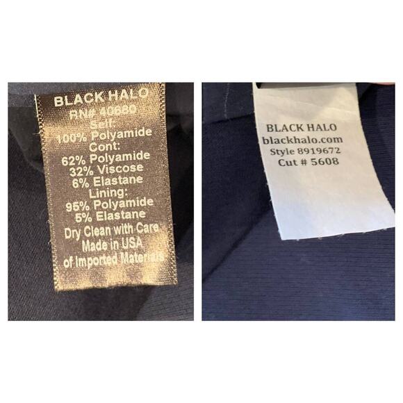 Black Halo Corsica Lace Peplum Sheath Dress Size 6 - Picture 6 of 6